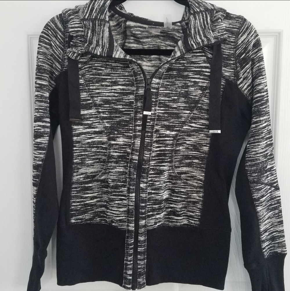 Zella Marled Hoodie Sweatshirt Track Sport Jacket